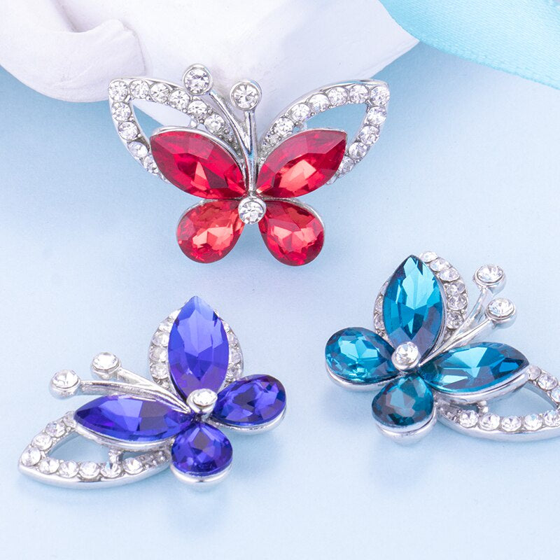 Yichuan Butterfly Crystal Craft Stone Sew on Rhinestone Craft Clothing Jewelry Craft accessories navidad halloween christmas Craft Beads