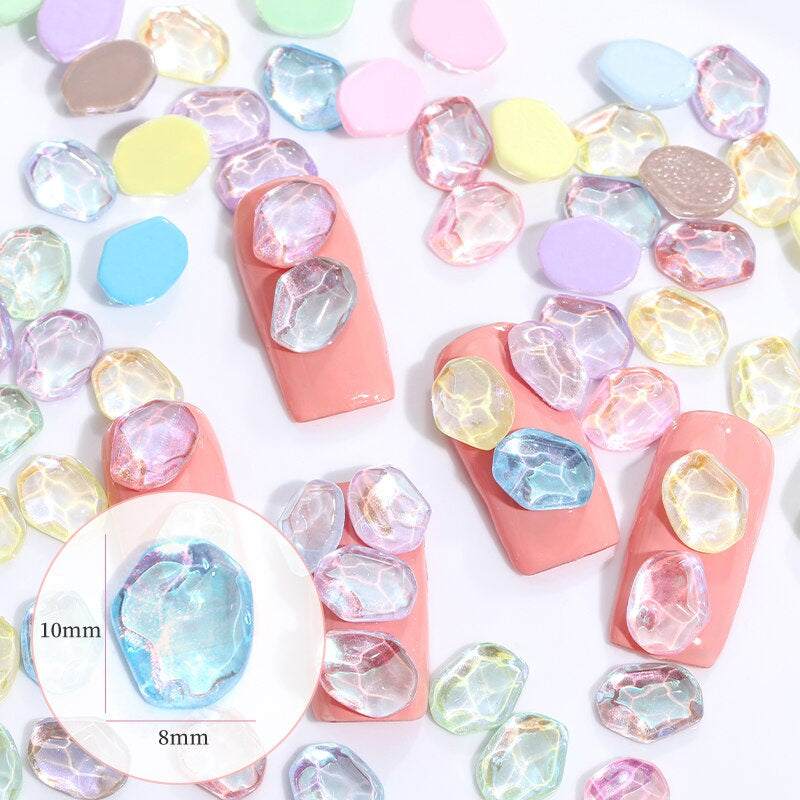 TonyBead 50PCS Decorations Art Nails holographic Accessories Rhinestones Glitters Cute Parts Stones For Gluing Stones Material Gems 3D
