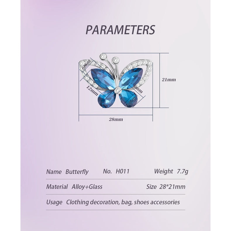 Yichuan Butterfly Crystal Craft Stone Sew on Rhinestone Craft Clothing Jewelry Craft accessories navidad halloween christmas Craft Beads