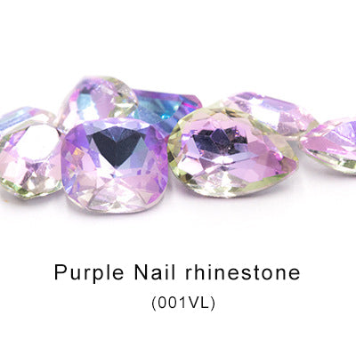 Multi-shape Crystal Glass Rhinestones Nail Art Rhinestones Ornament Dazzle Rhinestone Nail Paste Rhinestones Diy Ornament Accessory Material