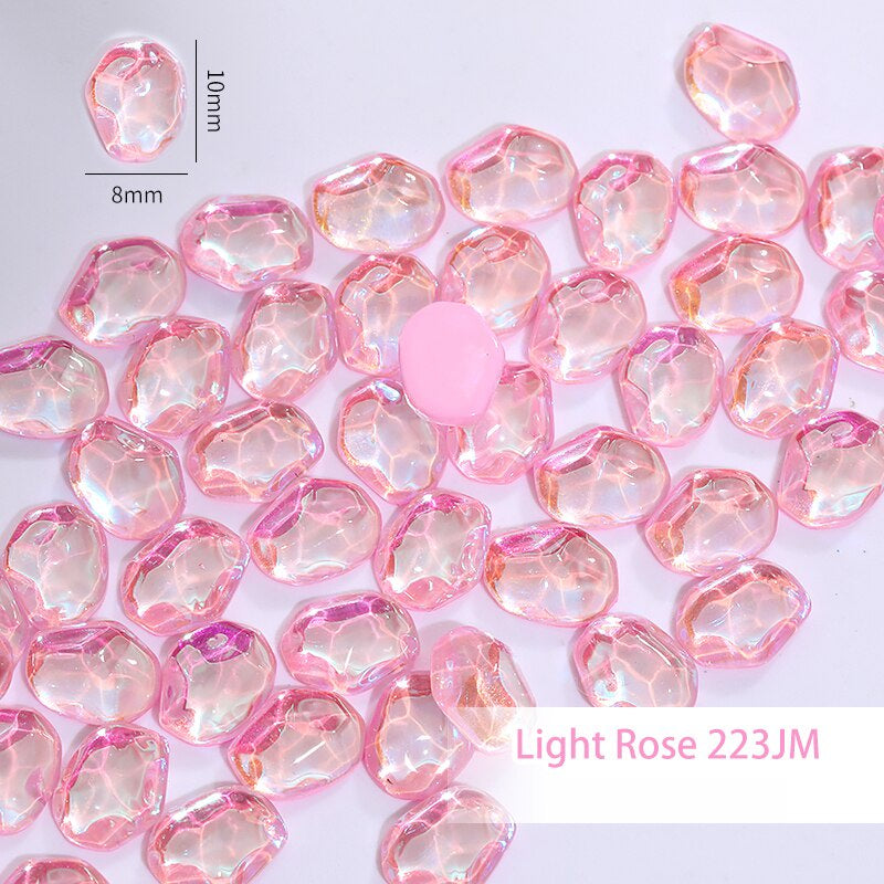TonyBead 50PCS Decorations Art Nails holographic Accessories Rhinestones Glitters Cute Parts Stones For Gluing Stones Material Gems 3D