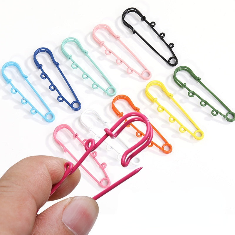 5pcs/10pcs Color Safety Pin Color Environmental Protection Buckle Clothing Pendant Insurance Diy Jewelry Accessories