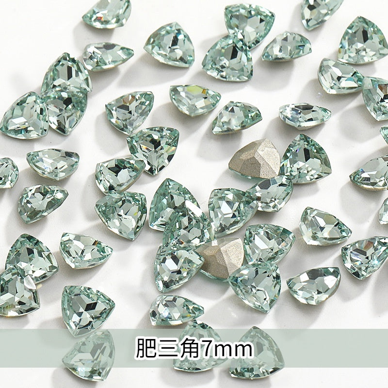 【Genuine in stock】Fashion accessories Accessories for jewelry High Quality Multi Shapes Light Azore Series Rhinestone Crystal Stones For Nail Art Decoration