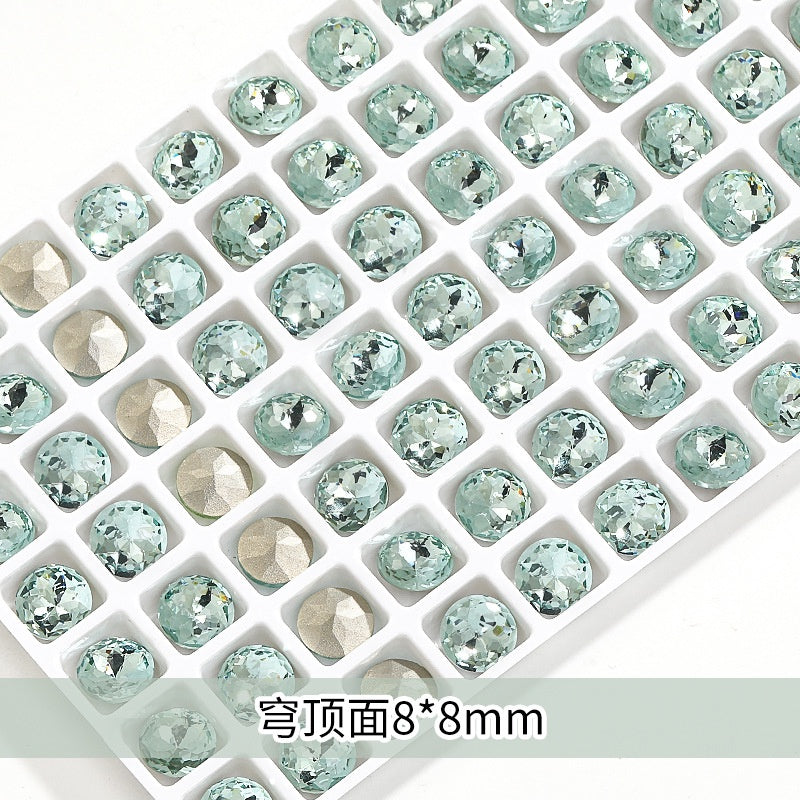 【Genuine in stock】Fashion accessories Accessories for jewelry High Quality Multi Shapes Light Azore Series Rhinestone Crystal Stones For Nail Art Decoration