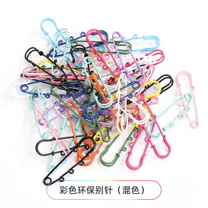 5pcs/10pcs Color Safety Pin Color Environmental Protection Buckle Clothing Pendant Insurance Diy Jewelry Accessories