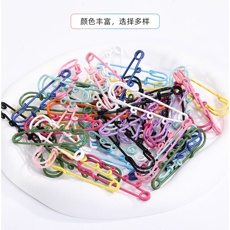 5pcs/10pcs Color Safety Pin Color Environmental Protection Buckle Clothing Pendant Insurance Diy Jewelry Accessories