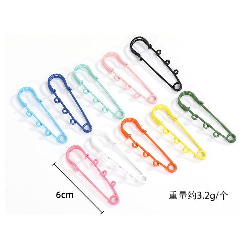 5pcs/10pcs Color Safety Pin Color Environmental Protection Buckle Clothing Pendant Insurance Diy Jewelry Accessories