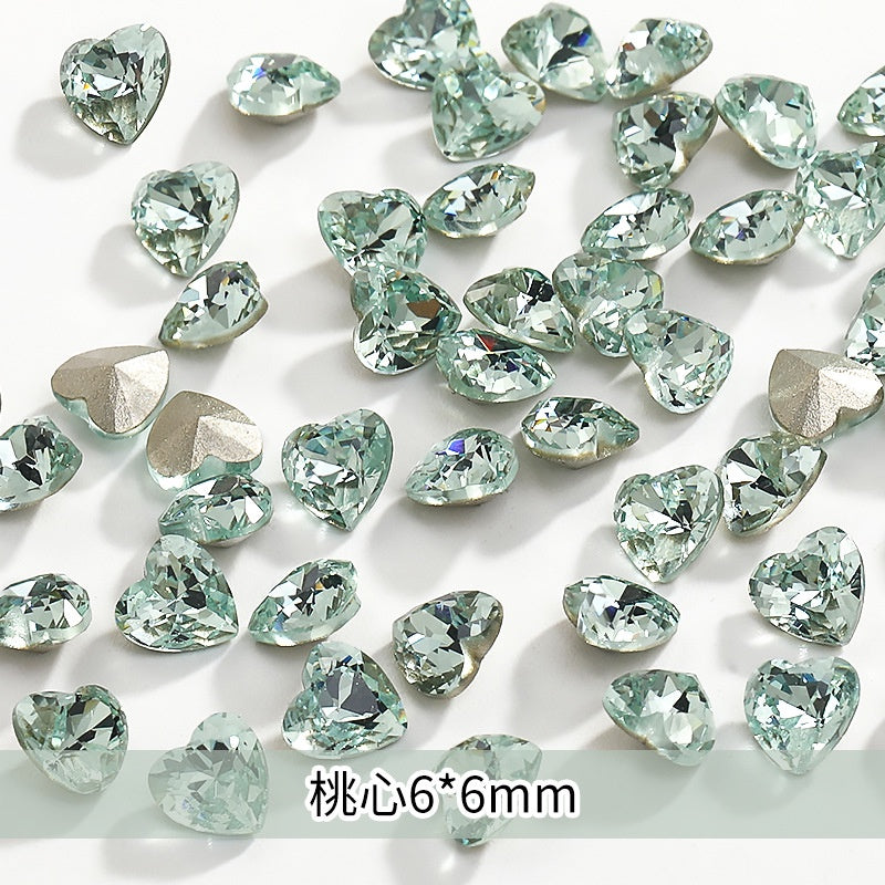 【Genuine in stock】Fashion accessories Accessories for jewelry High Quality Multi Shapes Light Azore Series Rhinestone Crystal Stones For Nail Art Decoration