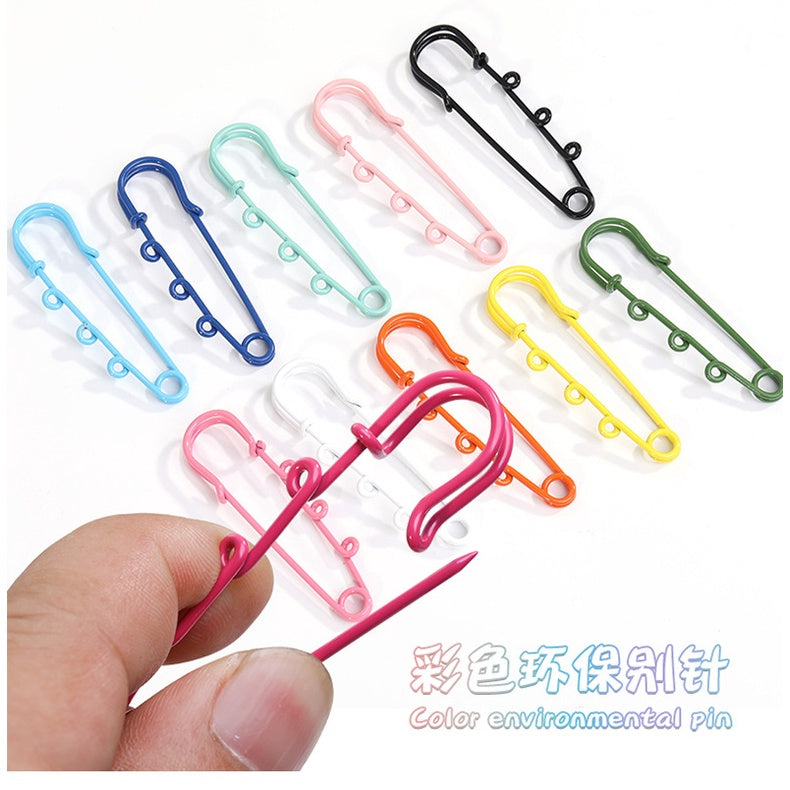 5pcs/10pcs Color Safety Pin Color Environmental Protection Buckle Clothing Pendant Insurance Diy Jewelry Accessories