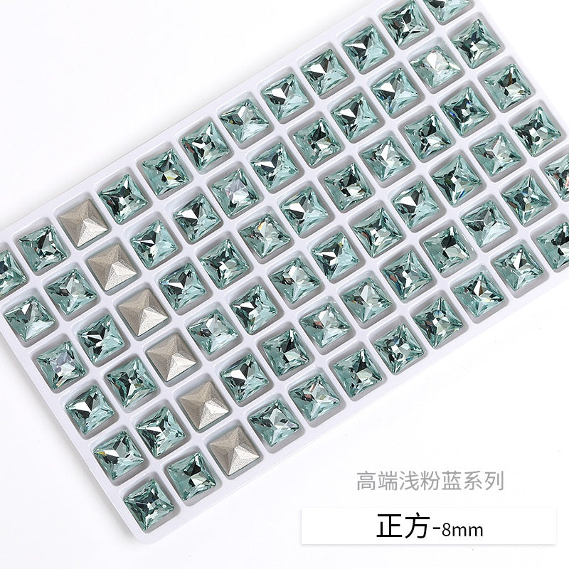 【Genuine in stock】Fashion accessories Accessories for jewelry High Quality Multi Shapes Light Azore Series Rhinestone Crystal Stones For Nail Art Decoration