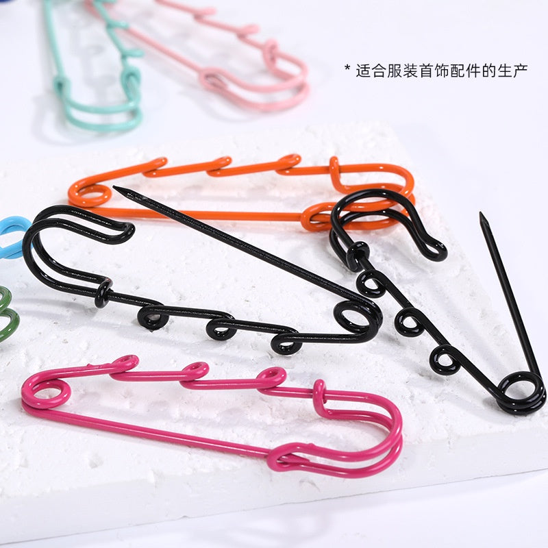 5pcs/10pcs Color Safety Pin Color Environmental Protection Buckle Clothing Pendant Insurance Diy Jewelry Accessories