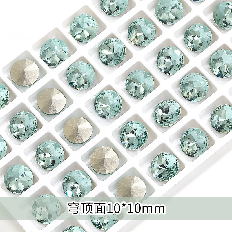 【Genuine in stock】Fashion accessories Accessories for jewelry High Quality Multi Shapes Light Azore Series Rhinestone Crystal Stones For Nail Art Decoration