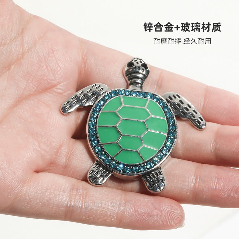 Turtle Shaped Crystal Rhinestone Alloy Accessories Decoration Handmade Diy Mobile Phone Case Making