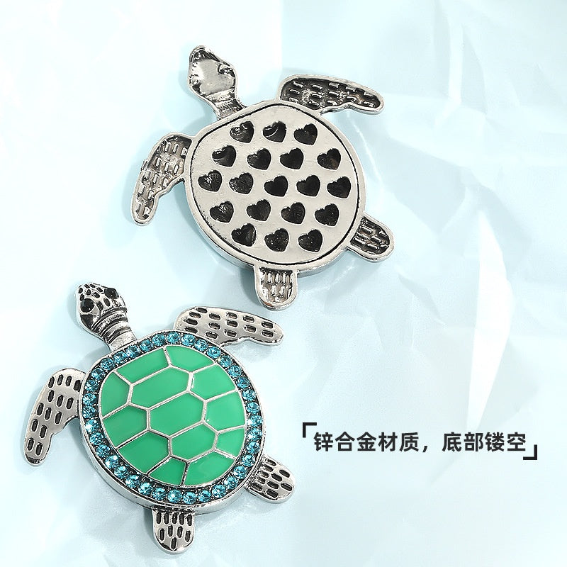 Turtle Shaped Crystal Rhinestone Alloy Accessories Decoration Handmade Diy Mobile Phone Case Making
