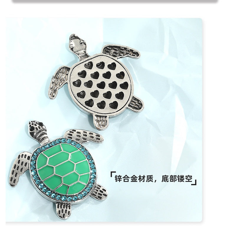 Turtle Shaped Crystal Rhinestone Alloy Accessories Decoration Handmade Diy Mobile Phone Case Making