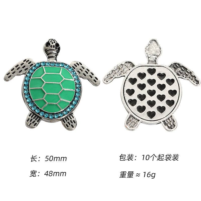 Turtle Shaped Crystal Rhinestone Alloy Accessories Decoration Handmade Diy Mobile Phone Case Making
