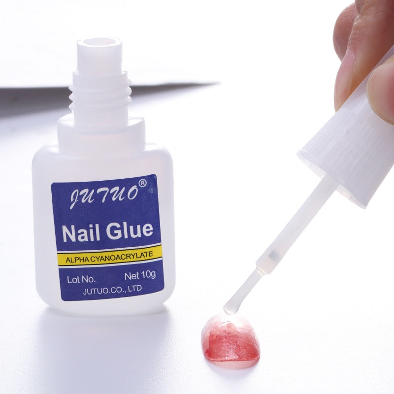Hot Sell Rhinestone Glue Small Blue Bottle 10g Nail Fast Dry Nail Glue