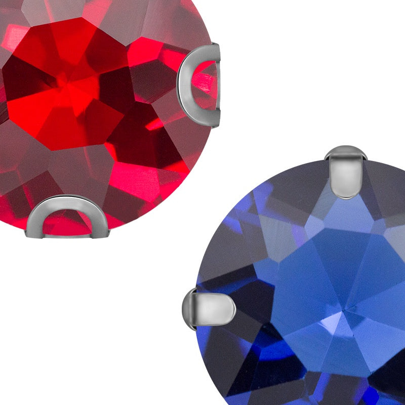 12mm Four-corner Gem Flower Claw Rhinestone with Bottom Support Hand Stitched Clothing Accessories Footwear Accessories