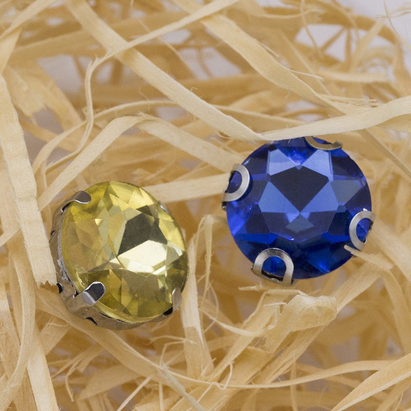 18mm Four-corner Gem Flower Claw Rhinestone with Bottom Support Hand Stitched Clothing Accessories Footwear Accessories