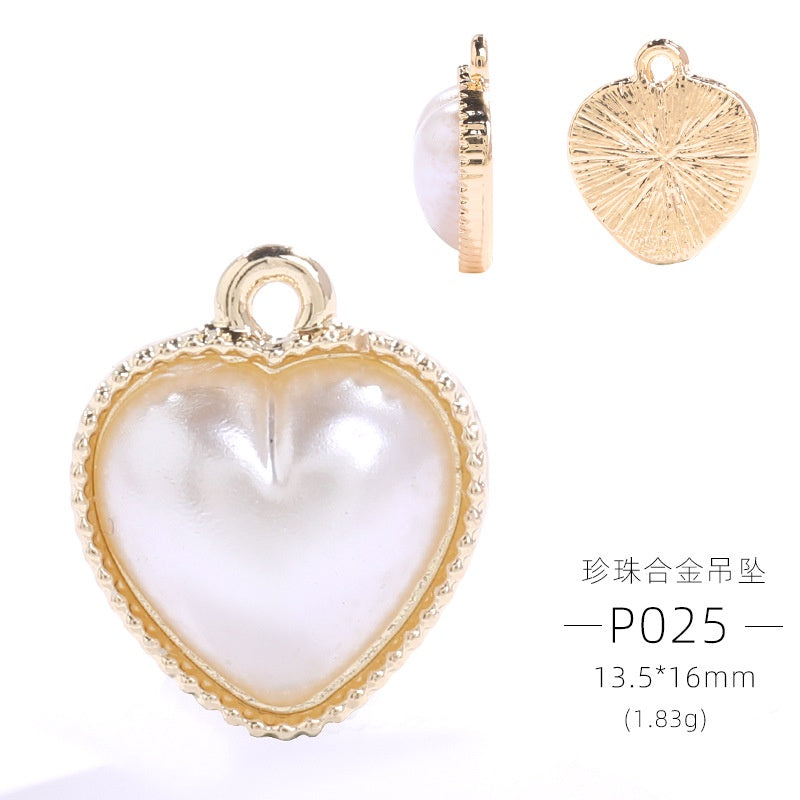 Pearl Pendant Korean Necklace Pearl Alloy DIY Accessories Zipper Head Pearl Jewelry Crocs Shoe Accessories