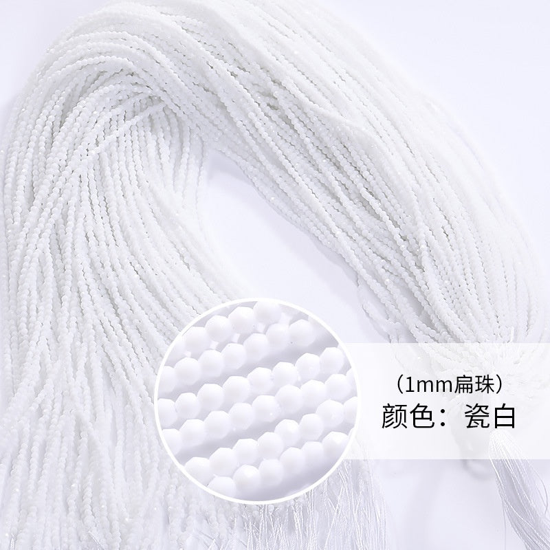 35cm Crystal Glass Beads Long Door Curtain Pendant Hand Ornaments Necklace Bracelet Jewelry DIY Loose Beads