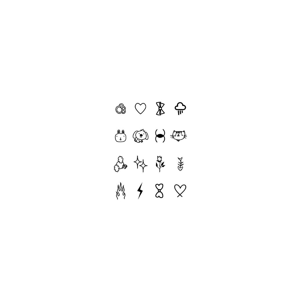 Fashion Small Tattoo Stickers Cute Student Finger Ins Style Semi-permanent Herbal Tattoo Stickers