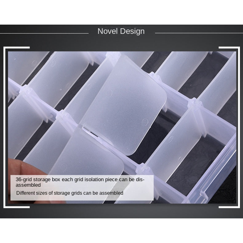 Transparent Nail Art Storage Box Multi-functional and Multi-style Removable Nail Art Jewelry Storage Box