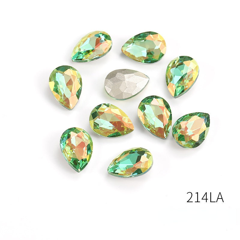 Drop Water Shape 10*14mm/13*18mm Nail Art Crystal Shiny Diamond Rhinestone for DIY Accessories