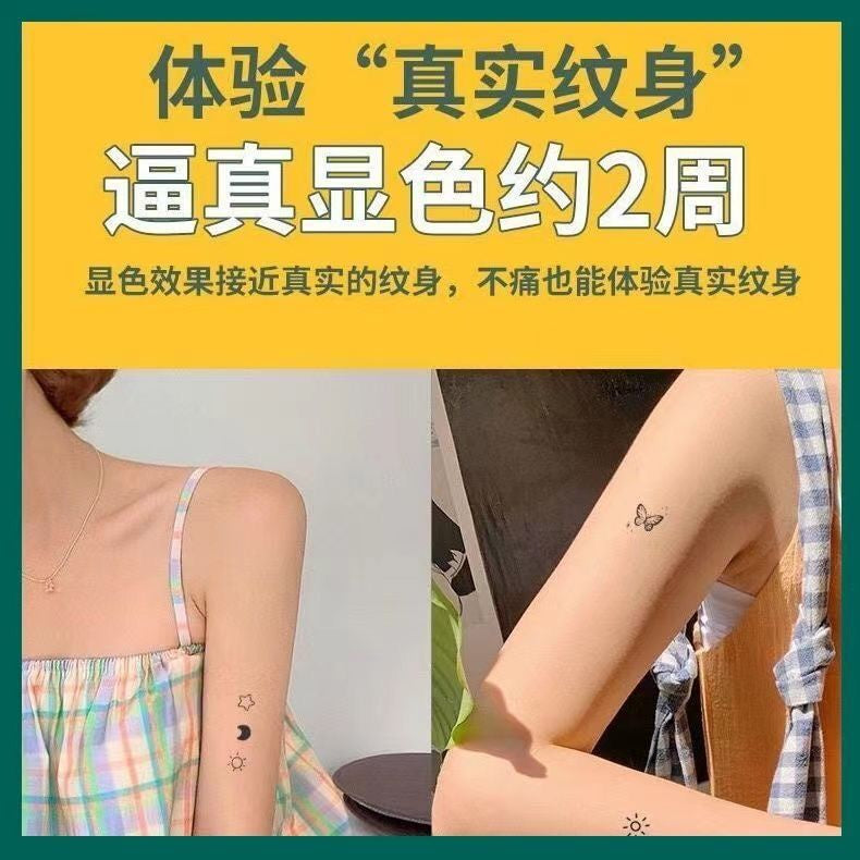 Small Tattoo Stickers Cute Student Finger Ins Style Semi-permanent Herbal Tattoo Stickers