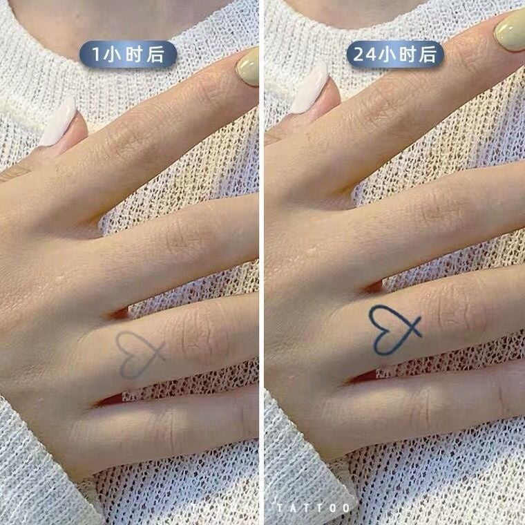 Fashion Small Tattoo Stickers Cute Student Finger Ins Style Semi-permanent Herbal Tattoo Stickers