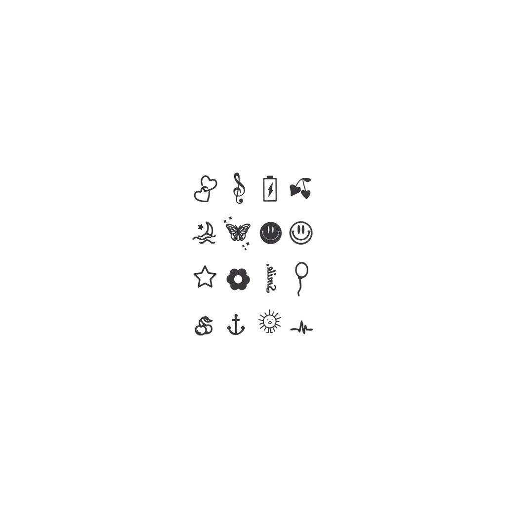 Fashion Small Tattoo Stickers Cute Student Finger Ins Style Semi-permanent Herbal Tattoo Stickers