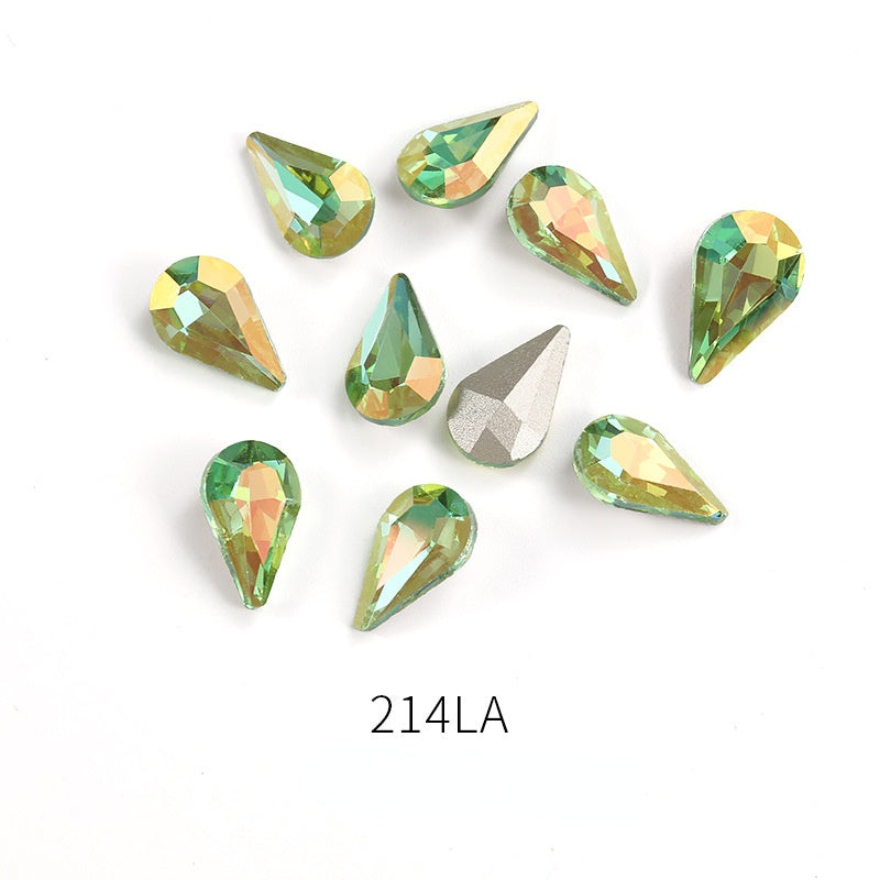 8*13mm 50PCS Drop Shape Nail Art Crystal for DIY Handmade Rhinestones Jewelry Making Accessories