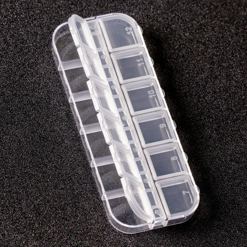 Transparent Nail Art Storage Box Multi-functional and Multi-style Removable Nail Art Jewelry Storage Box