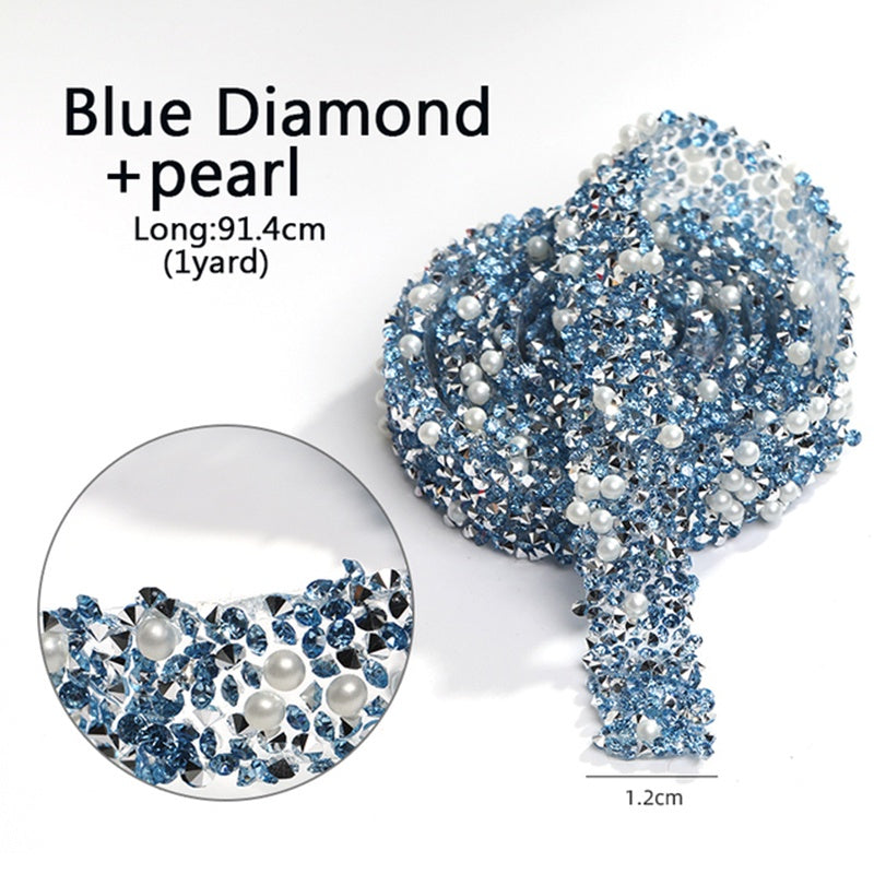 Resin Strip with Costume Rhinestone Strip Patch with Back Rubber Crystal Lace Diy Handmade Jewelry Accessories