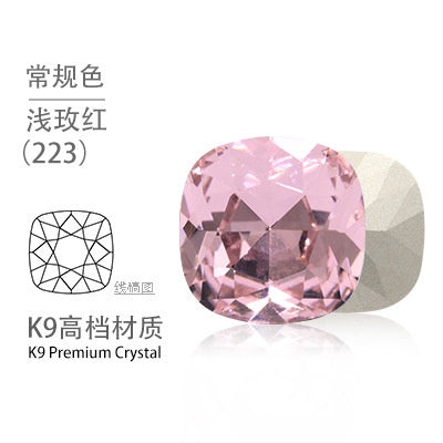 12mm Tip Bottom Special Shape Fat Square Crystal Diamond Tip Bottom Special Shape Glass Diamond Diy Jewelry Accessories Materials