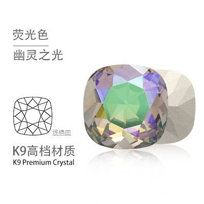 12mm Tip Bottom Special Shape Fat Square Crystal Diamond Tip Bottom Special Shape Glass Diamond Diy Jewelry Accessories Materials
