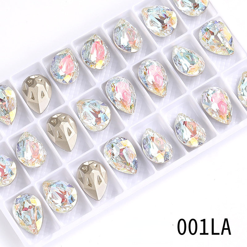 High-end boutique, Starfall series 10 * 14/13 * 18mm water drop crystal glass diamond bracelet clothing accessories