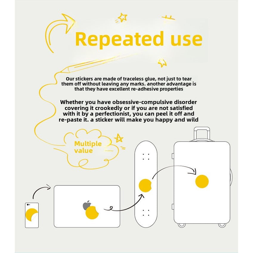Korea BTS Luggage Stickers Personalized Doodle Laptop Notebook Card Decorative Stickers