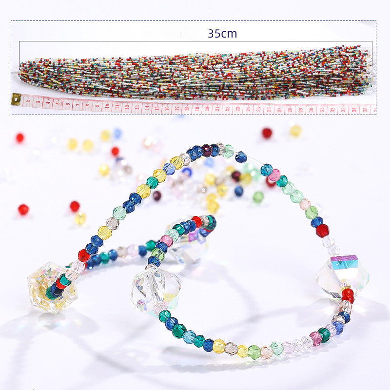 1mm 10-pack Crystal Flat Glass Beads Hand Make Necklace Bracelet Jewelry DIY Beads