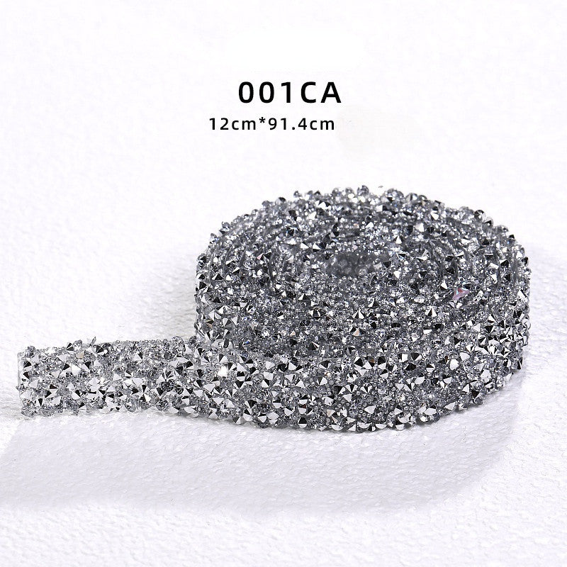 Resin Strip with Costume Rhinestone Strip Patch with Back Rubber Crystal Lace Diy Handmade Jewelry Accessories