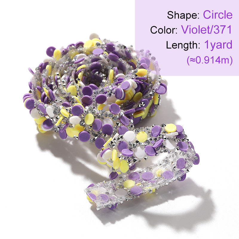 Tear That Sticky Heart Butterfly Round Polymer Sheet Crystal Tape DIY Resin Strip Clothing Accessories