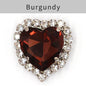 TonyBead kuku logam yang digunakan pada pakaian,heart Shape Glass Rhinestones With Claw Sew On Crystal Stone Metal Base Buckle For Clothes Strass Diamond Sewn Rhinestones