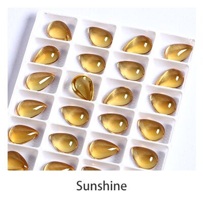 10pcs TonyBead K9 Fancy Rhinestones Glass Drop Tear Diamond Stones Strass Rhinestones Stone Sewing Ornaments Bright for Accessories