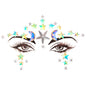 EDM Electronic Music Festival Face Pasters Eyebrow Stick-on Crystals Resin Drill Carnival Diamond Sticker Masquerade Face Decoration