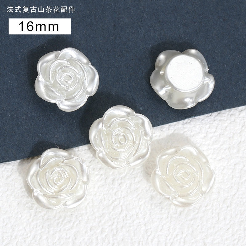 20PCS 12/16/18mm Pearl Color ABS French Hawthorn Accessories For Handmade DIY Jewelry Making