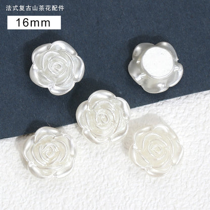 20PCS 12/16/18mm Pearl Color ABS French Hawthorn Accessories For Handmade DIY Jewelry Making