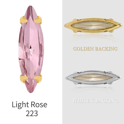 4*15mm Horse-eye Shaped Rhinestone DIY Jewelry Accessories Pointy-bottom Shaped Rhinestone Nail Sticker Rhinestone Material
