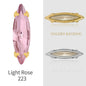 4*15mm Horse-eye Shaped Rhinestone DIY Jewelry Accessories Pointy-bottom Shaped Rhinestone Nail Sticker Rhinestone Material