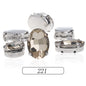 Oval Shape Glass Rhinestones With Silver Sew On Crystal Stone Strass Diamond For Clothes Dress and Crafts Embellishments