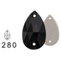 7 * 12Mm water drop flat buckle handmade perforated hand sewn drill clothing accessories high-grade rhinestone water drop hand sewn stone